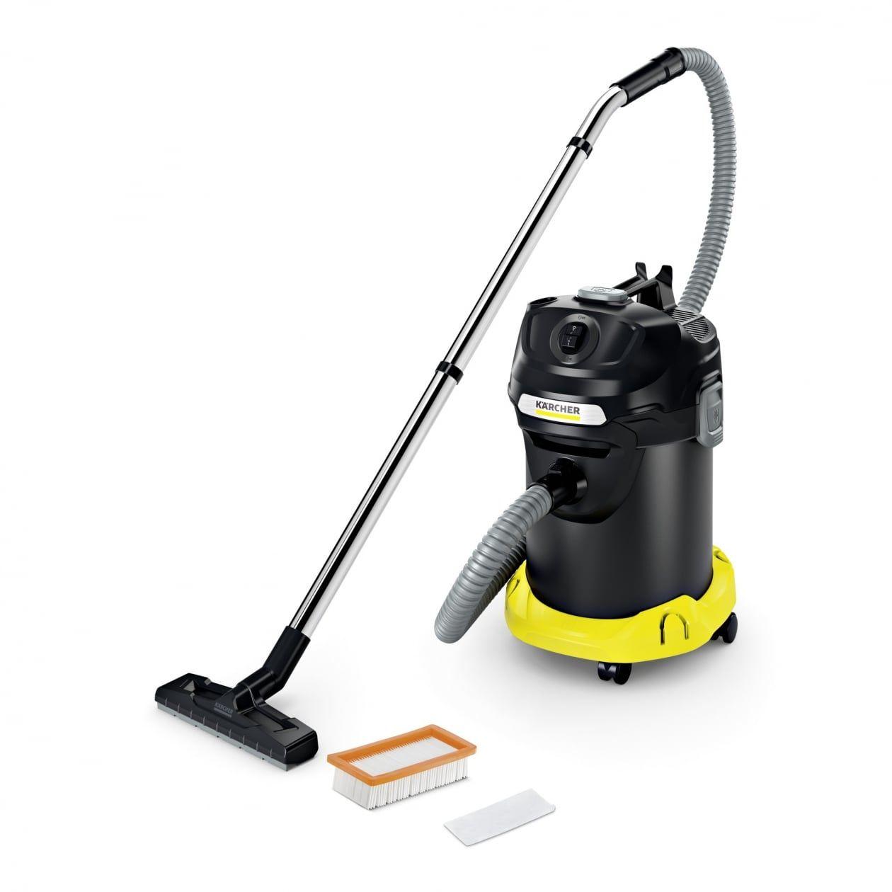 Aspirador de Cinzas KÄRCHER AD 4 Premium (Altura 56,5 cm - 17 l - Sem saco - Preto e Amarelo)