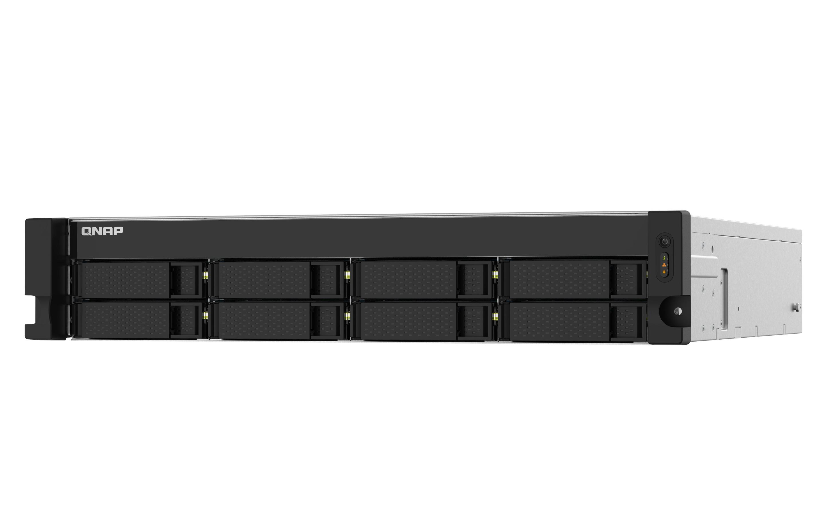 NAS QNAP TS-832PXU-4G (Serial ATA II, Serial ATA III - 4 GB - 8 baias - Alumínio e Preto), miniatura 4
