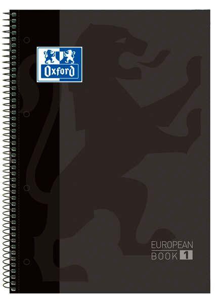 Caderno Espiral OXFORD Europeanbook 1 (Cinza)