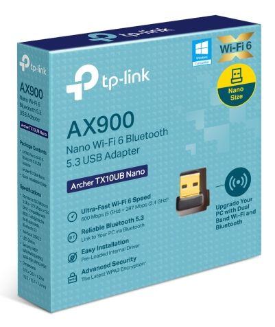 Adaptador USB Wi-Fi TP-LINK ARCHER TX10UB NANO (600 Mbit/s - Banda dupla - Preto), miniatura 7