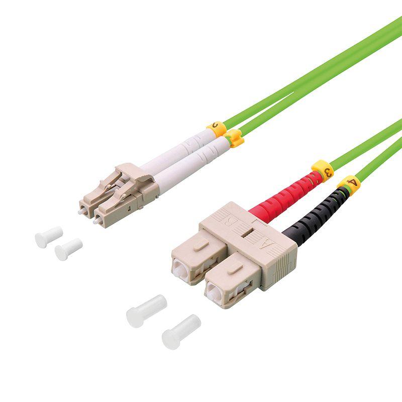 Cabo de Fibra Ótica LOGILINK FP5LS01 (OM5 LC-SC 1 m Duplex - Verde)