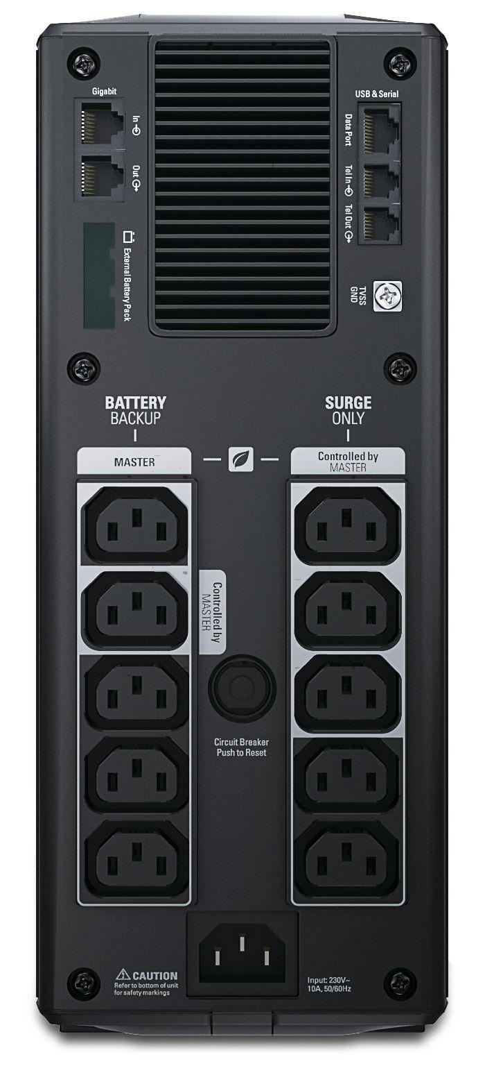 UPS APC Back-UPS Pro BR1500GI (USB; telefone RJ-11 - Preto), miniatura 2