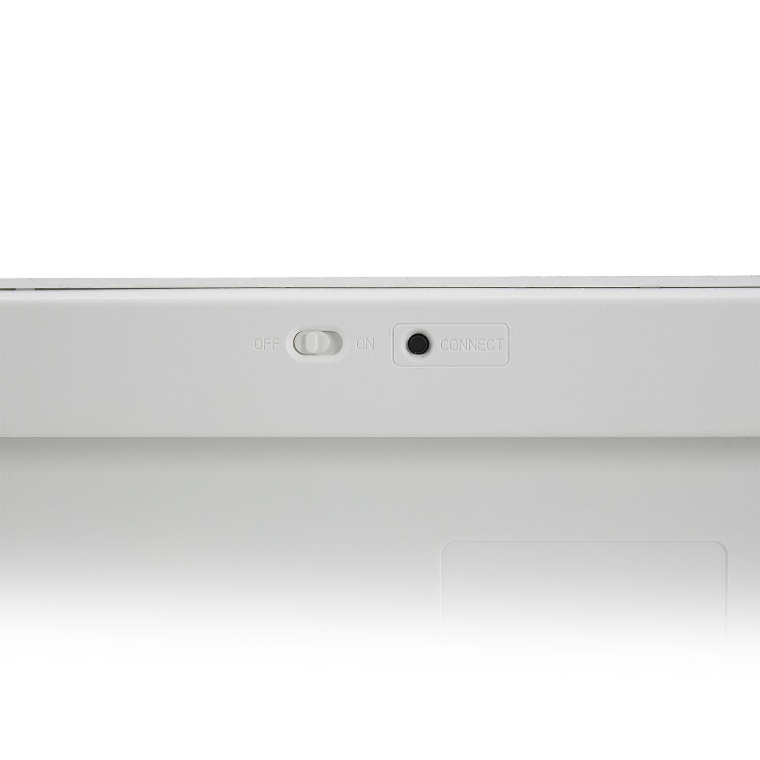 Teclado EWENT EW3160 (Italiano - Bluetooth - Sem fios - Prateado e Branco) — miniatura 3