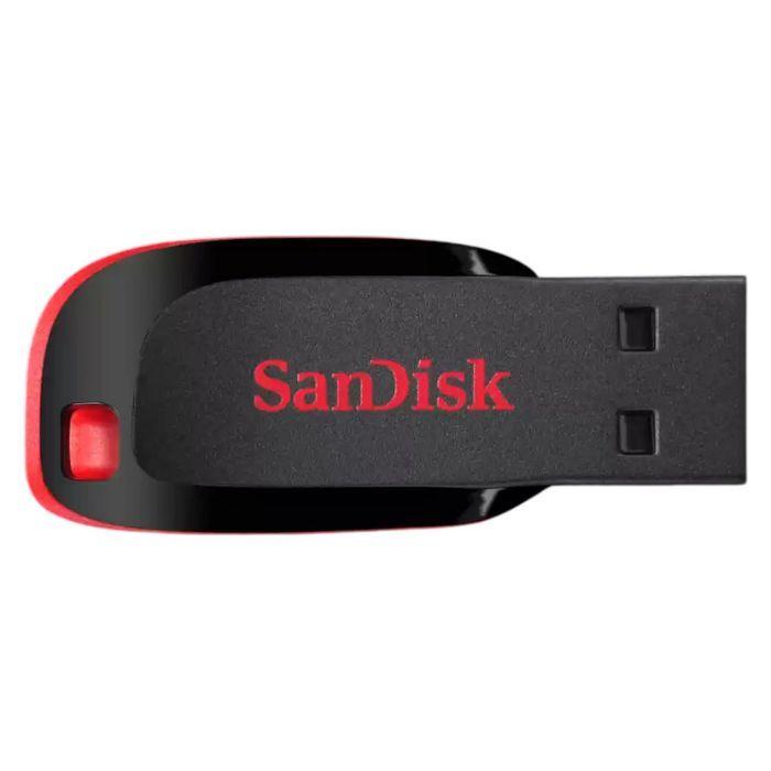 Pen USB SANDISK Cruzer Blade SDCZ50-032G-B35 (Sem tampa - USB 2.0 - Até 28 MB/s - Preto e Vermelho), miniatura 3