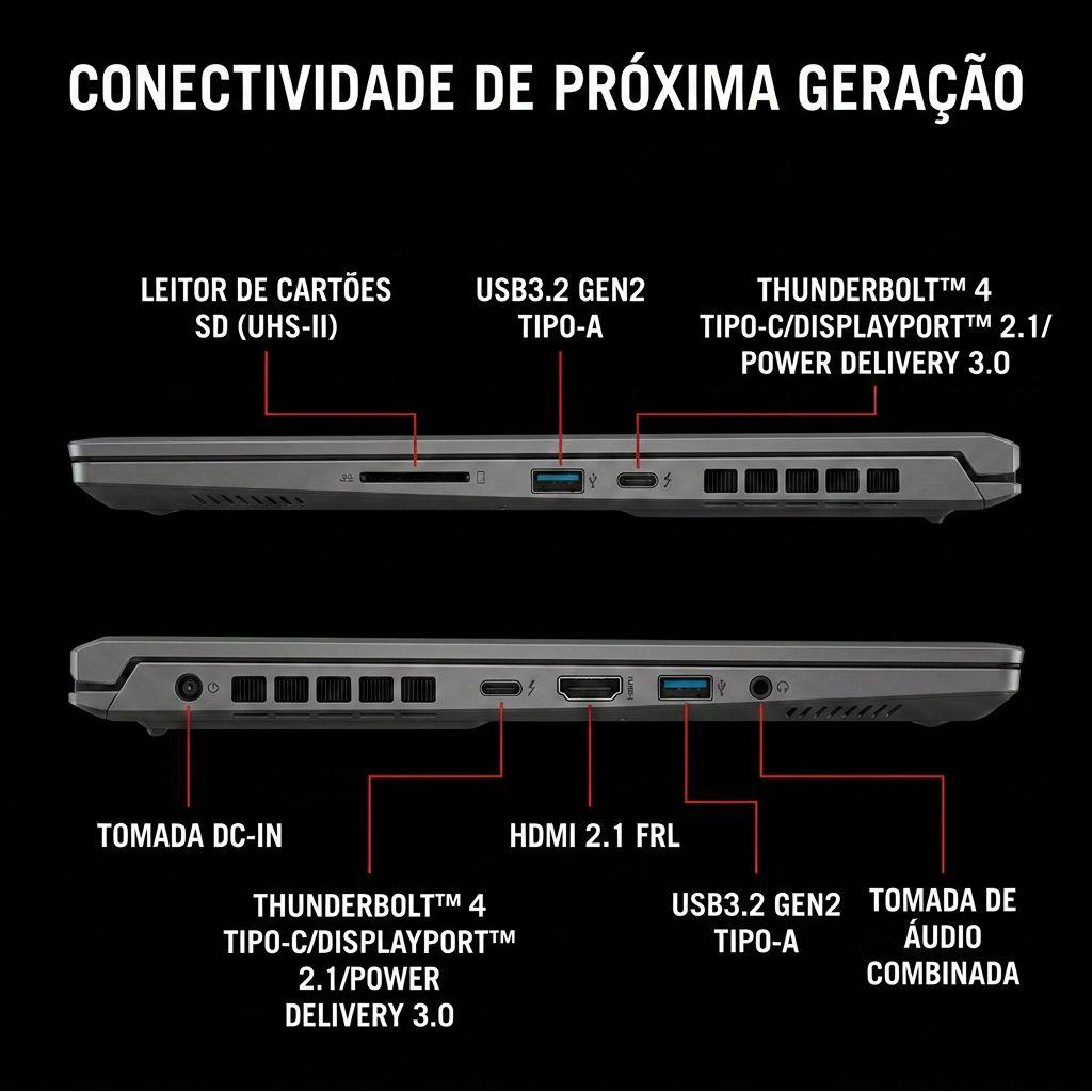 Portátil Gaming ASUS ROG Zephyrus Duo GX651AX-U94B59PB1 (2 x 16" OLED 3K 120 Hz - Core Ultra 9 386H - 64 GB - 2 TB SSD - RTX 5090 - Cinzento) — miniatura 6