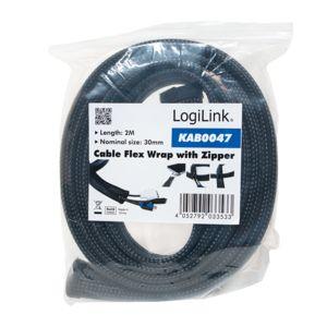 Manga de Cabos LOGILINK KAB0047 (Poliéster - Preto), miniatura 7