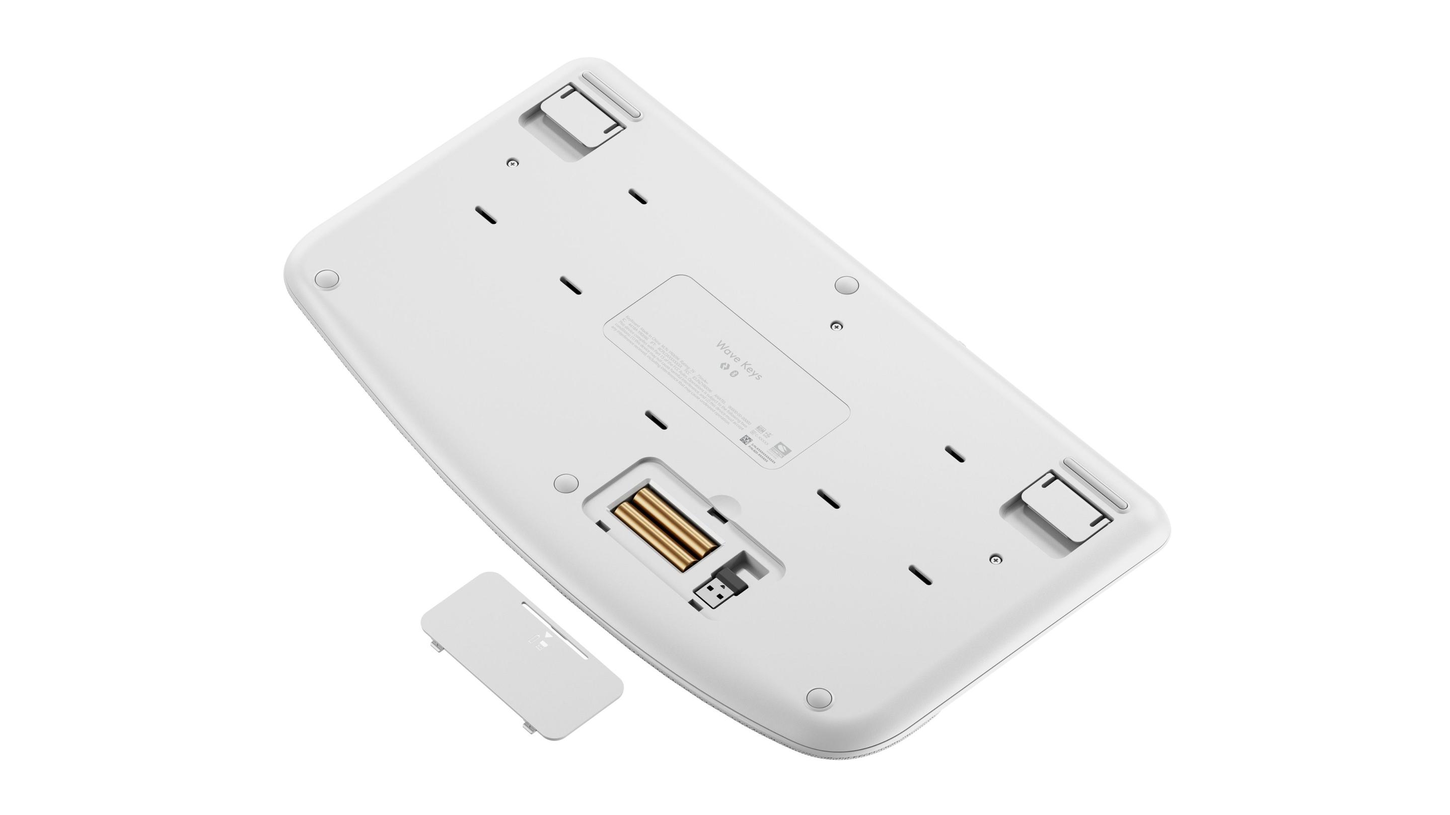 Teclado LOGITECH Wave Keys (Alemão - Interruptor de membrana - Tamanho completo - Branco) — miniatura 2