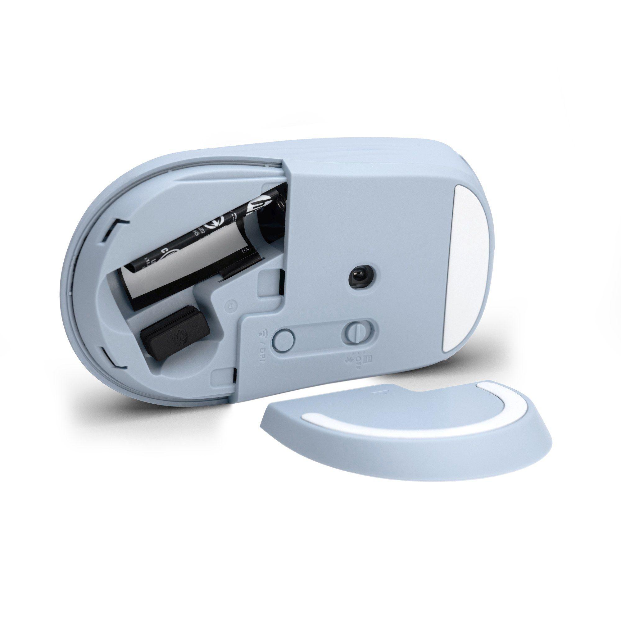 Rato HP 400 Dual (Ambidestro - 6000 DPI - RF Wireless + Bluetooth - Azul) — miniatura 4