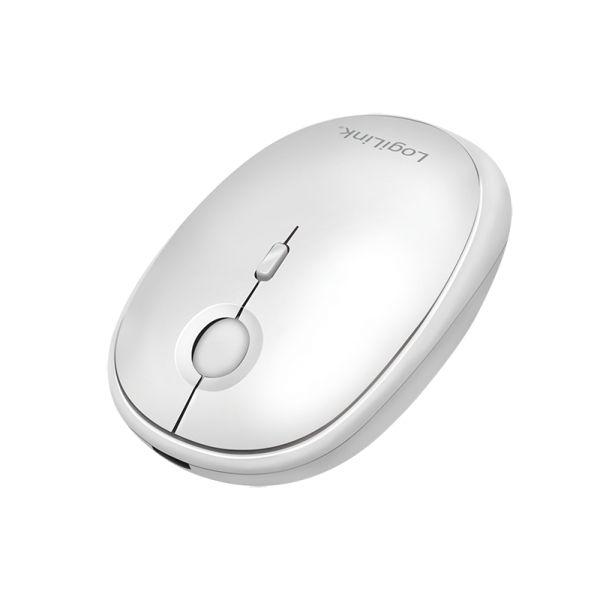 Rato LOGILINK ID0205 (Ambidestro - 1600 DPI - RF Wireless + Bluetooth - Branco) — miniatura 3