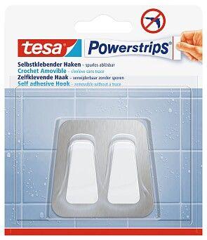 Gancho Duplo Adesivo TESA Powerstrips Waterproof (Até 3 kg - Metal e Plástico) — miniatura 3