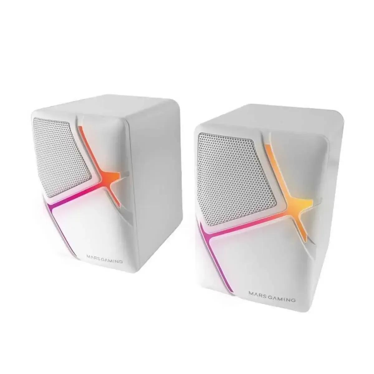Colunas MARS GAMING MS-H (Com fios - 10 W - Estéreo 2.0 - Branco), miniatura 3