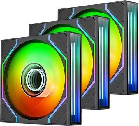 Conjunto de Ventoinhas para Caixa PC THERMALTAKE SWAFAN INFINITY EX12 ARGB Sync (ARGB Sync - Preto)