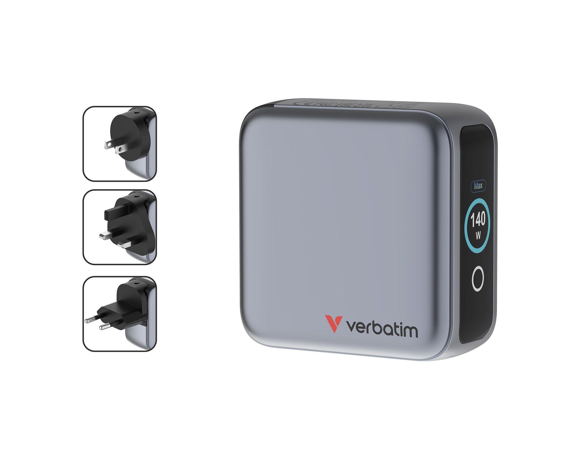 Carregador de Parede VERBATIM 30240 (140 W - Preto), miniatura 6