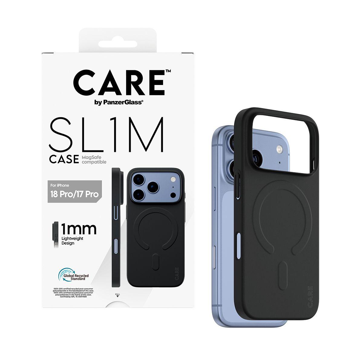 Capa para Telemóvel PANZERGLASS CARE SL1M Case (Preto), miniatura 5