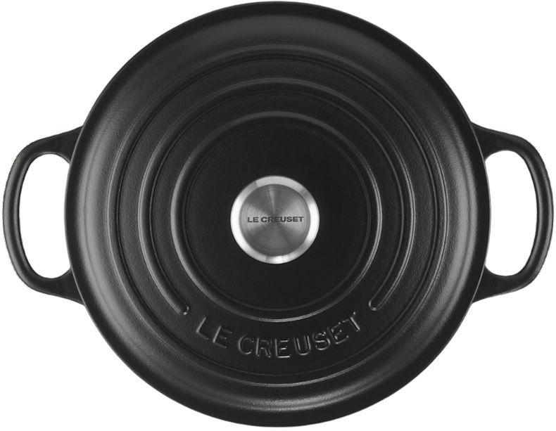 Tacho Cocotte Redondo LE CREUSET Signature 21177220000430 (Ferro fundido - Preto Mate) — miniatura 4