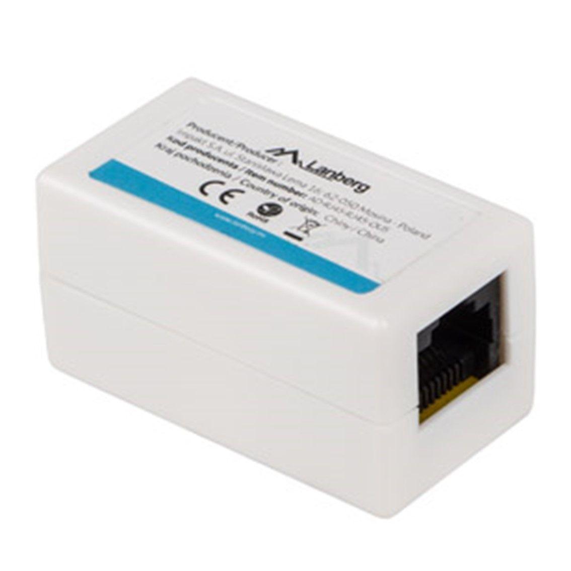 Acoplador RJ45 LANBERG AD-RJ45-RJ45-OU6 (Branco)