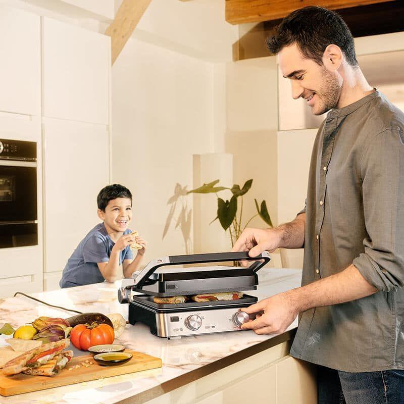 Grelhador Elétrico BRAUN MultiGrill 7 CG7020 (Altura 17,3 cm - Preto/Inox), miniatura 5
