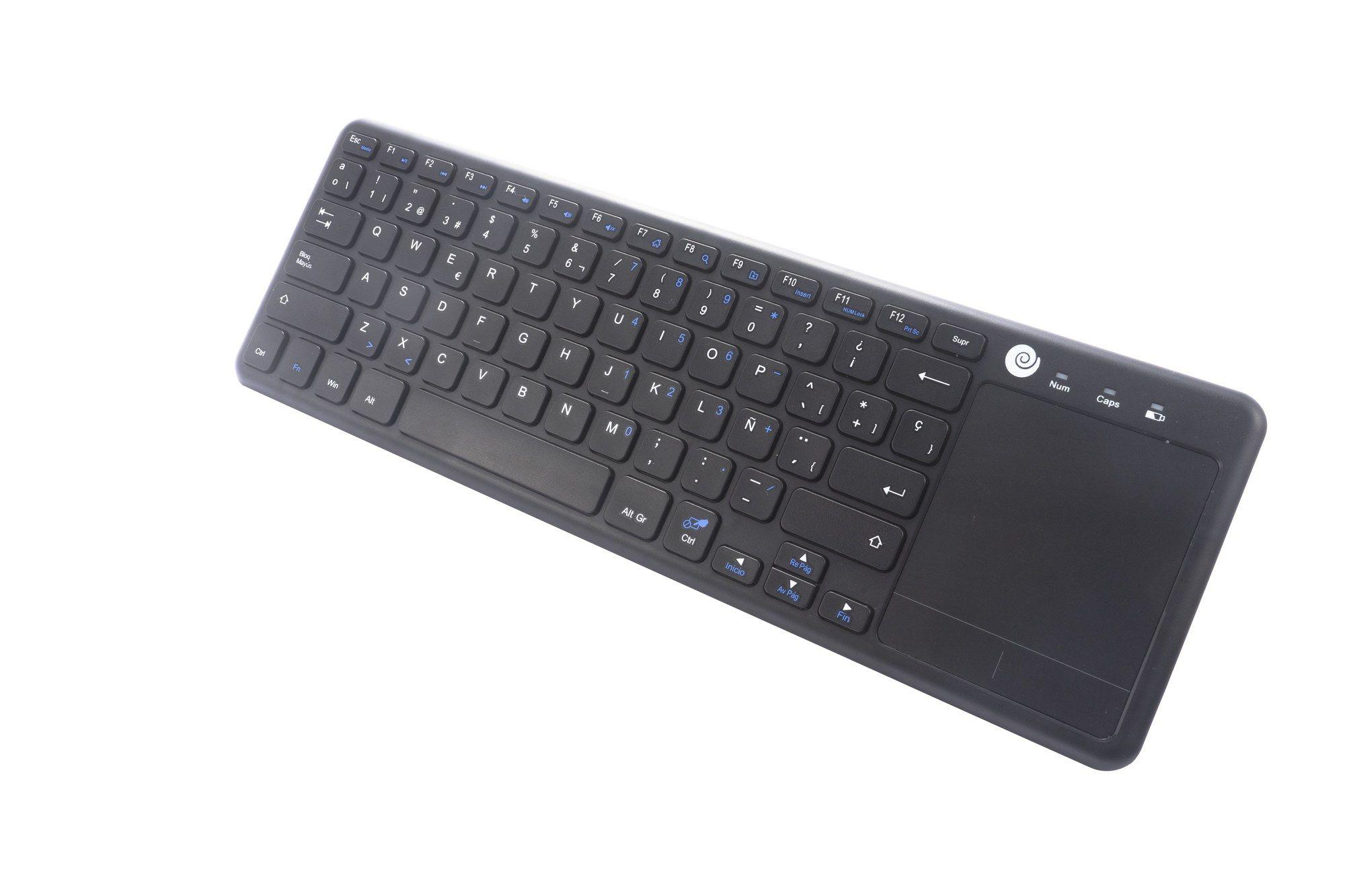 Teclado COOLBOX TEW01-BK (Espanhol - Em frente/linha reta - RF Wireless - Preto), miniatura 3