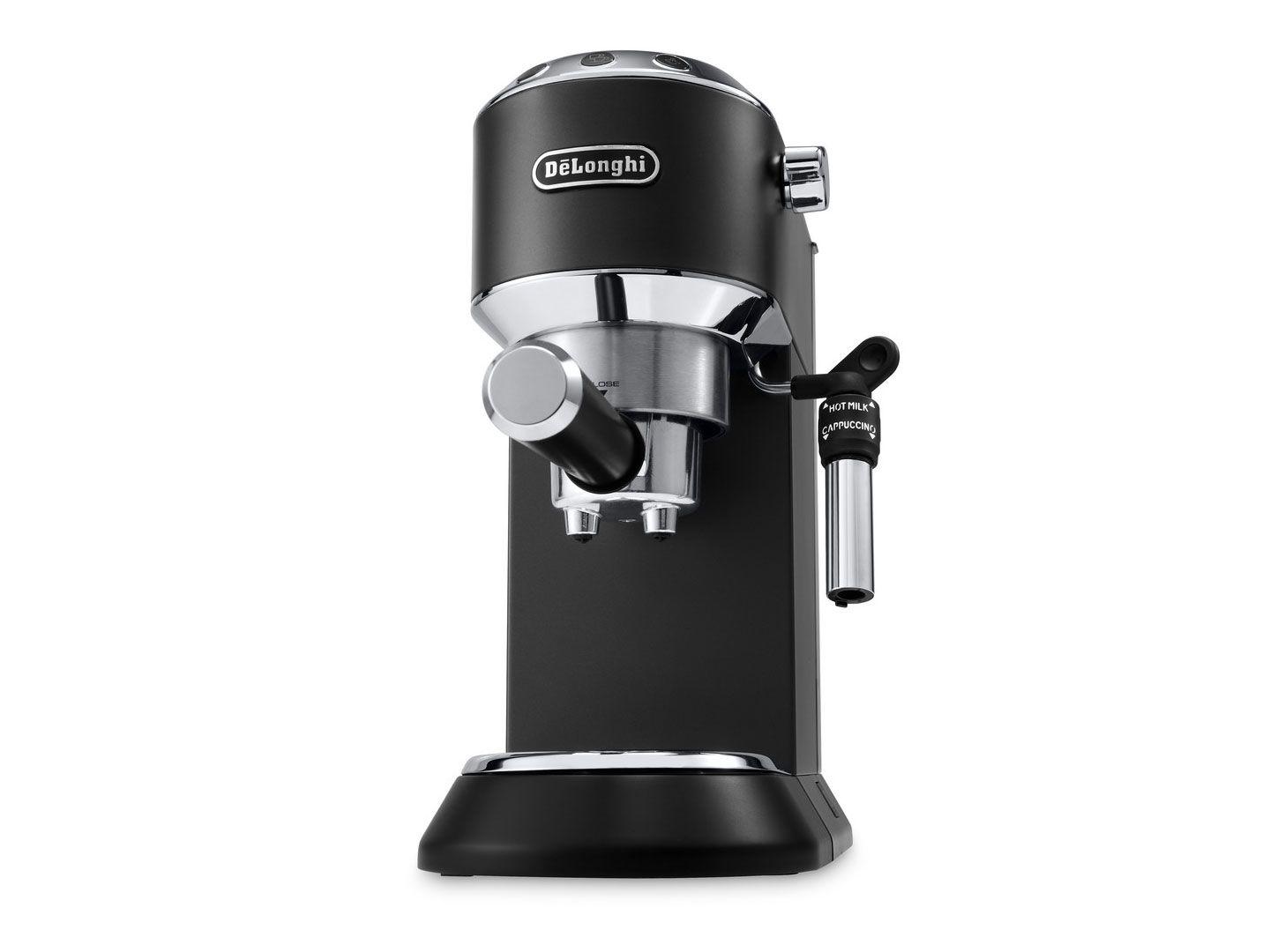 Máquina de Café Expresso DELONGHI Dedica EC685.BK (Doses individuais, café moído - 1300 W - 15 bar - Preto e Prateado), miniatura 2