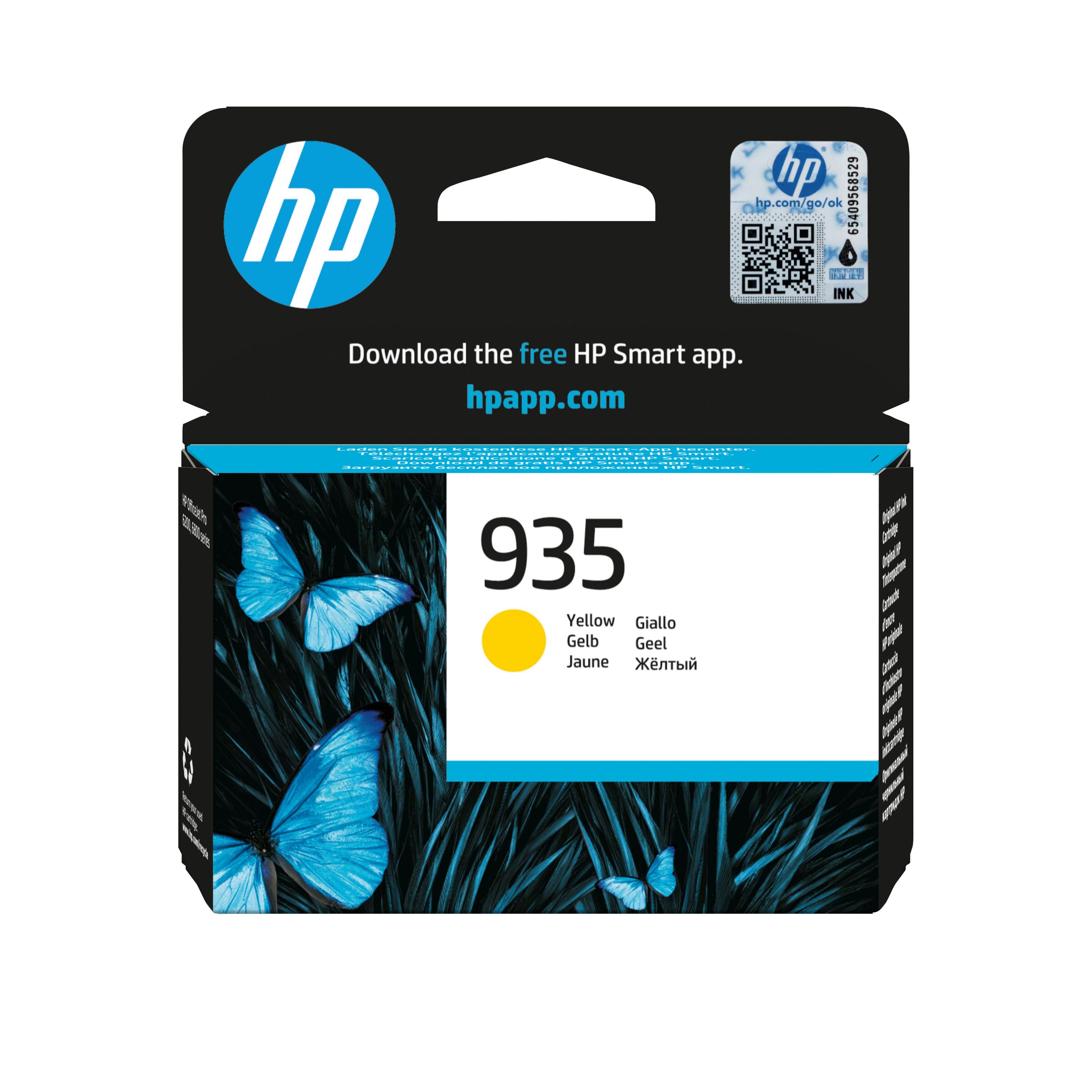 Tinteiro HP 935 C2P22AE (400 páginas - Amarelo)