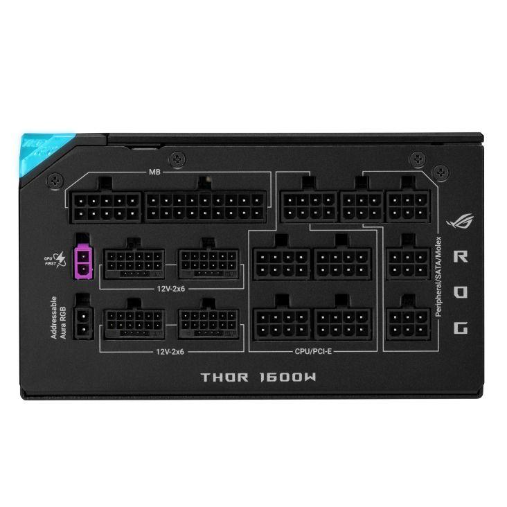 Fonte de Alimentação ASUS ROG-THOR-1600T3-GAMING-EVO (ATX - 1600 W - 80 PLUS Titanium - Cinzento), miniatura 9