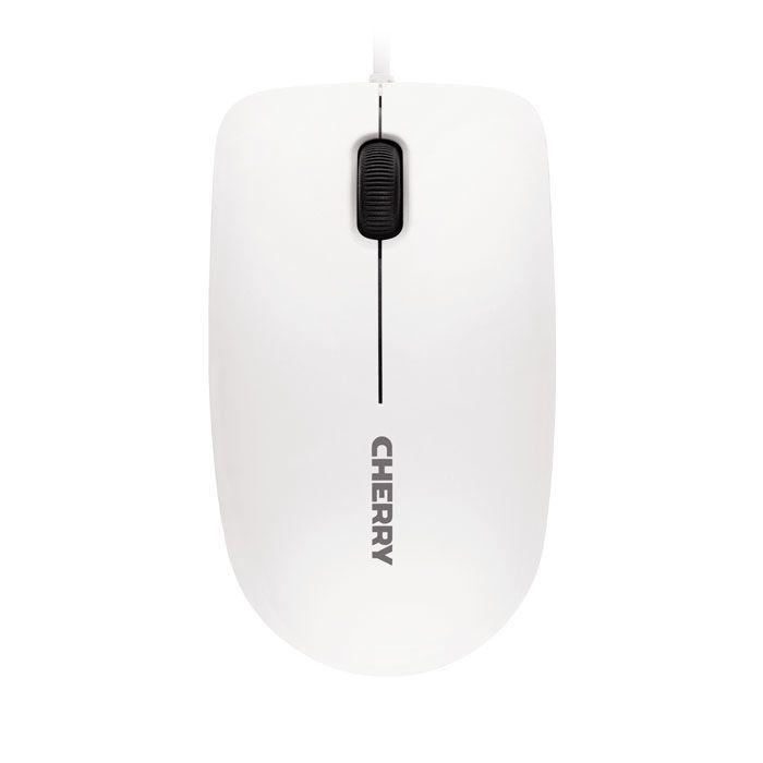 Rato CHERRY MC 1000 (Ambidestro - 1200 DPI - Ótico - Branco)
