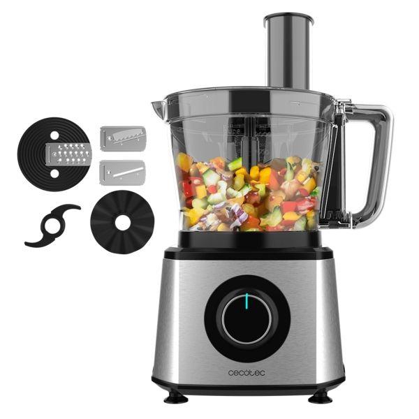 Processador de Alimentos CECOTEC Paprika 2000 (Preto e Prateado)