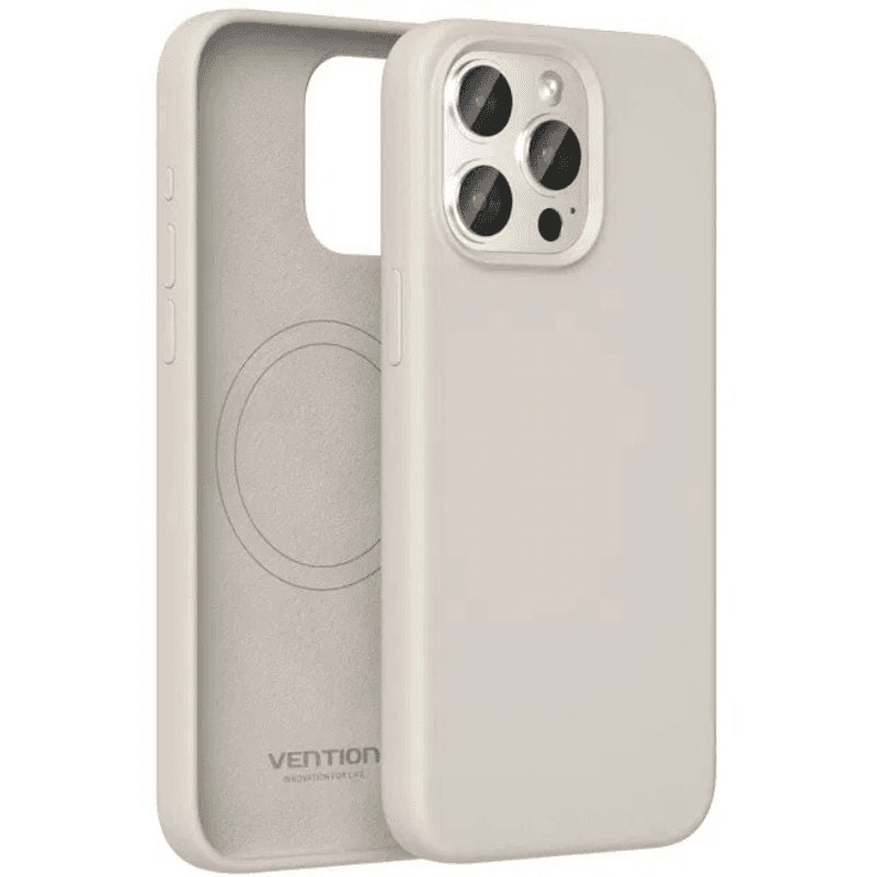 Capa de Silicone VENTION KUDM0-30 (iPhone 13 Pro - MagSafe - Silicone - Cinza)