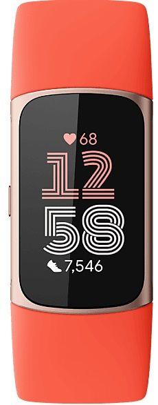 Bracelete Inteligente FITBIT Charge 6 (Alumínio, vidro e resina - Coral/Dourado Champanhe) — miniatura 2