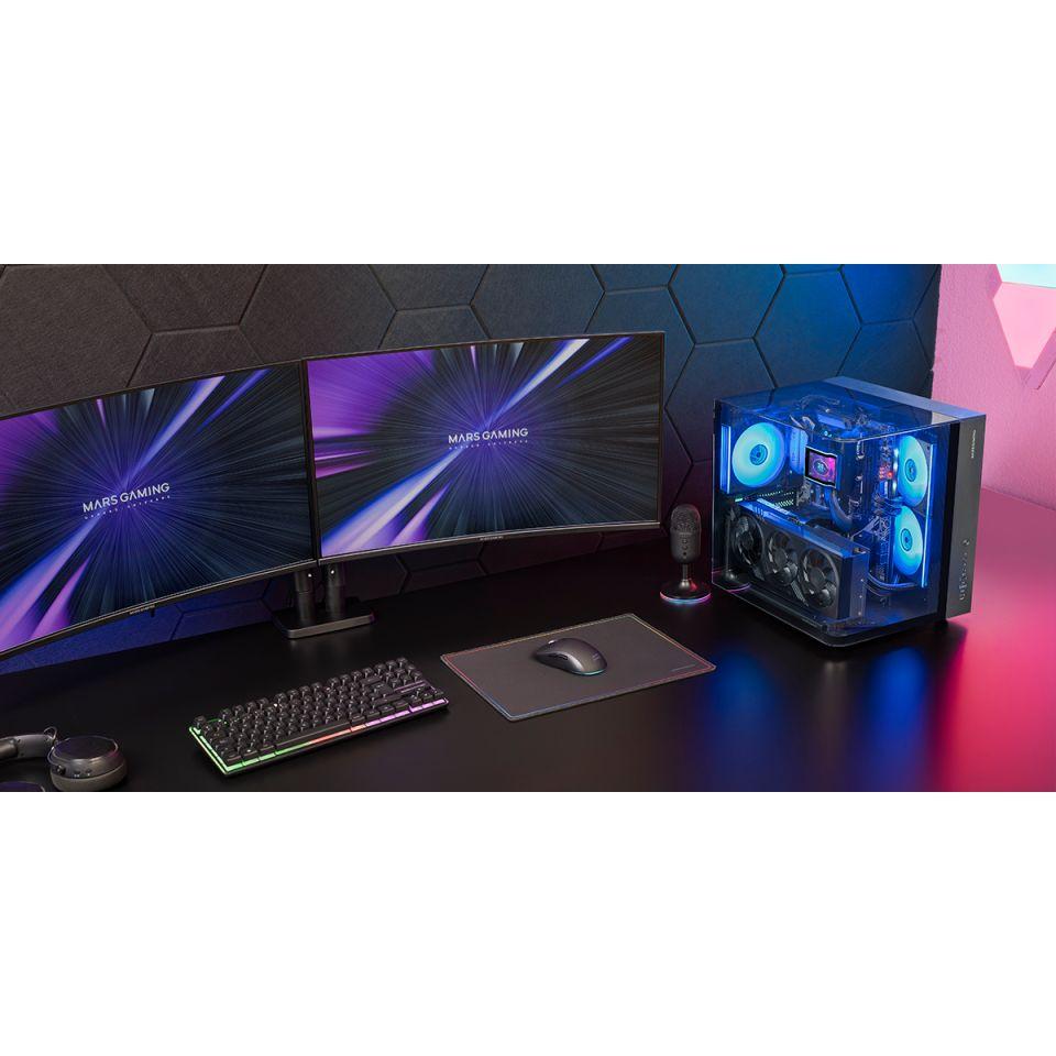 Caixa PC MARS GAMING MC-INFINIOLITE (ATX, micro ATX, Mini-ITX - Midi Tower - ATX, micro-ATX, Mini-ITX - Preto) — miniatura 8