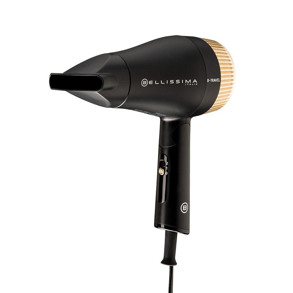 Secador de Cabelo BELLISSIMA B-Travel (Preto e Dourado), miniatura 2