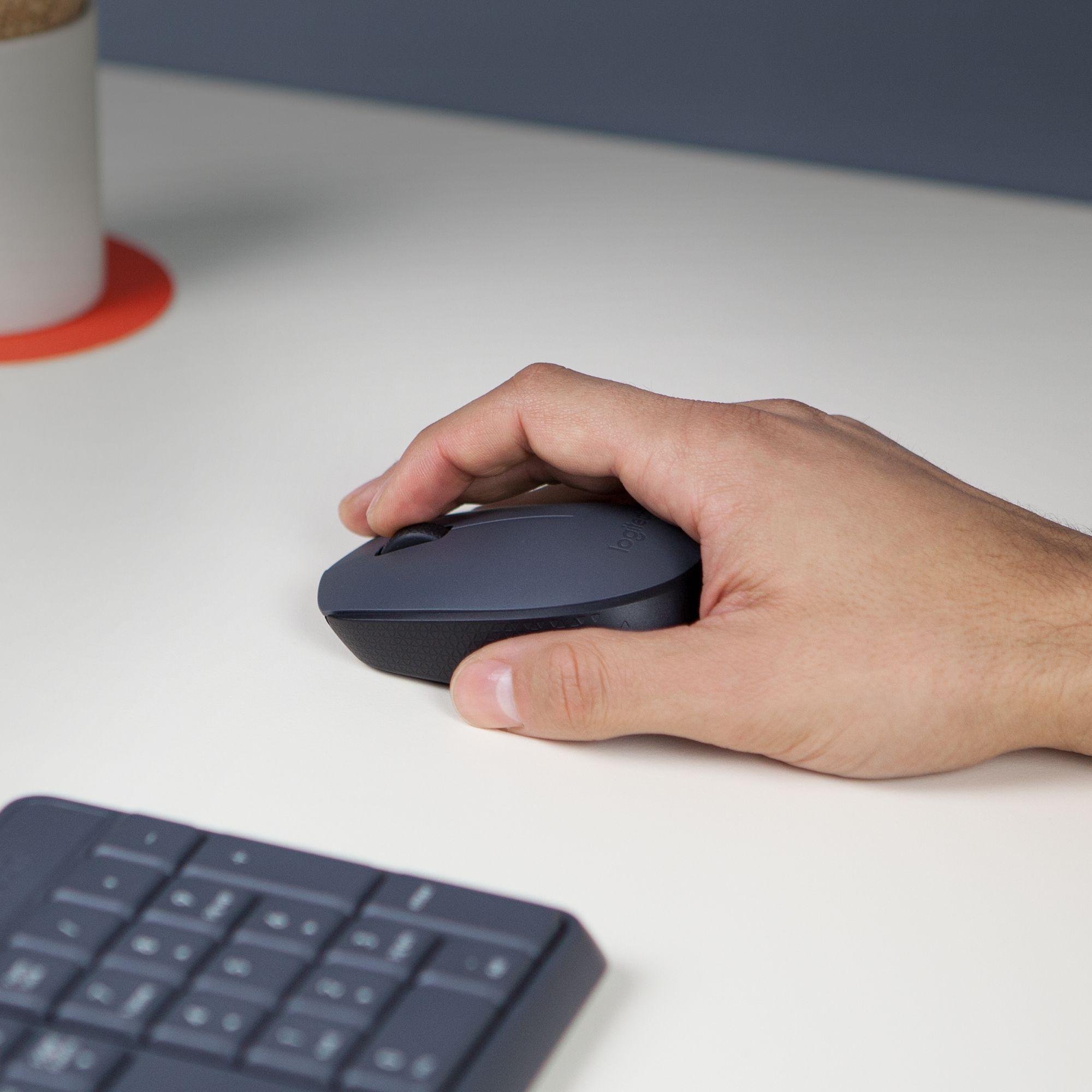 Rato LOGITECH M170 (Ambidestro - 1000 DPI - Ótico - Cinzento) — miniatura 3