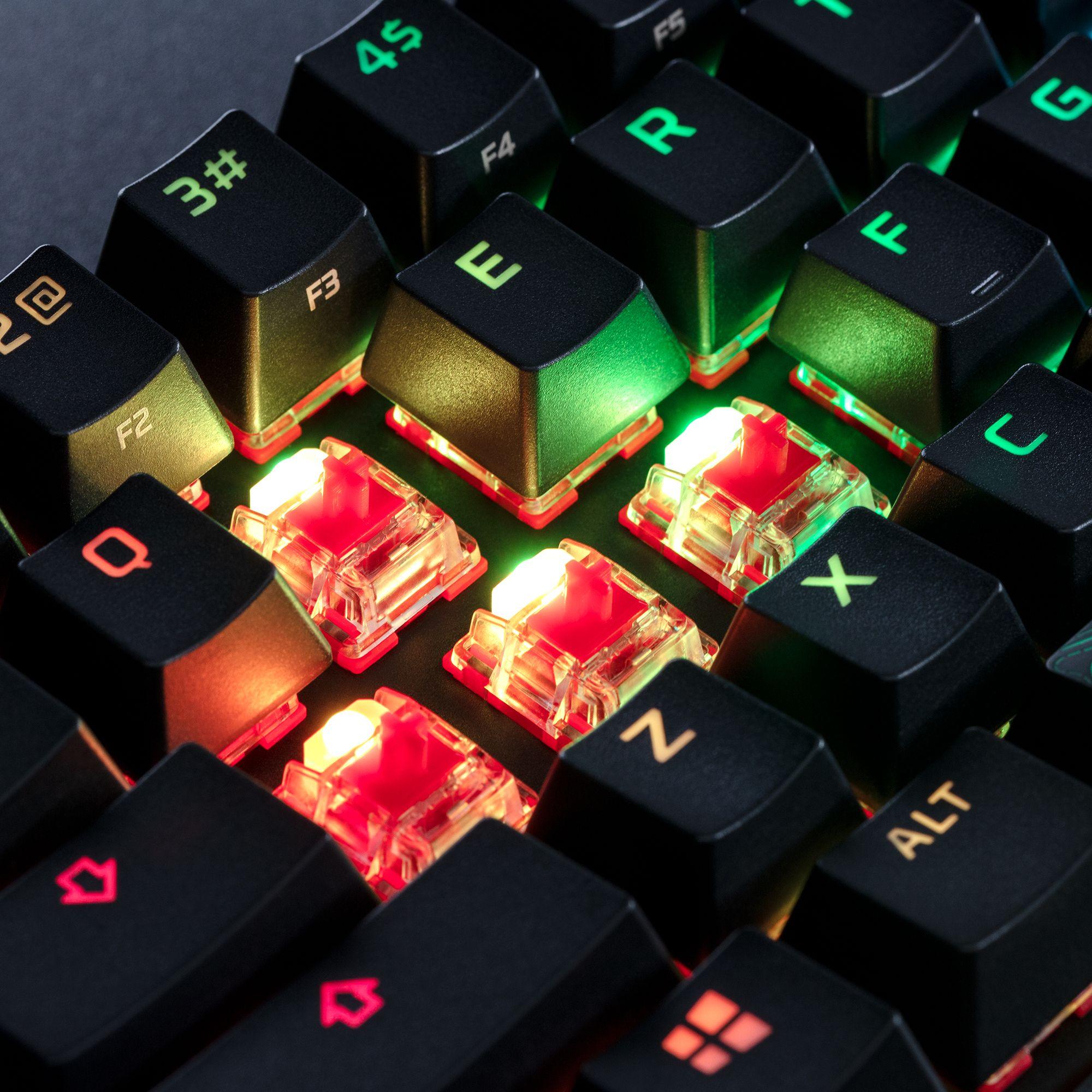 Teclado HYPERX Alloy Origins 60 (Inglês - HyperX Red - 60% - Preto) — miniatura 6