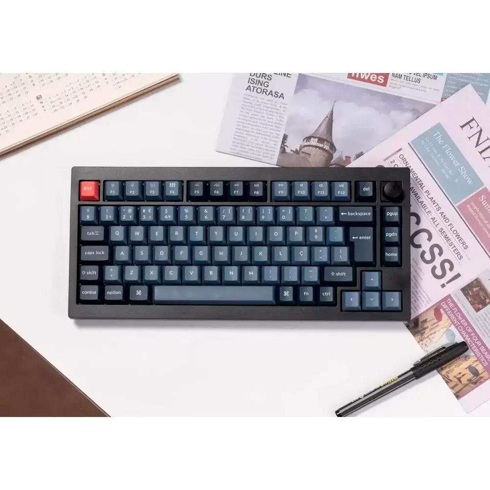 Teclado KEYCHRON V1 Max (Português - Gateron Jupiter Brown táctil - Bluetooth - Preto e Cinzento) — miniatura 4