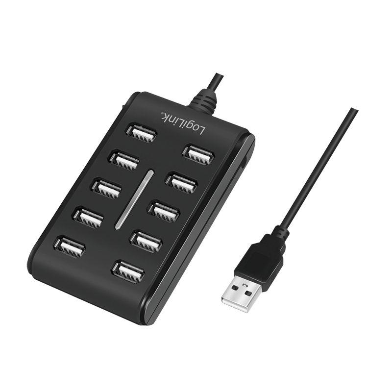 Hub USB LOGILINK UA0125 (90 cm - USB 2.0 - USB 2.0 Type-A - Preto), miniatura 3