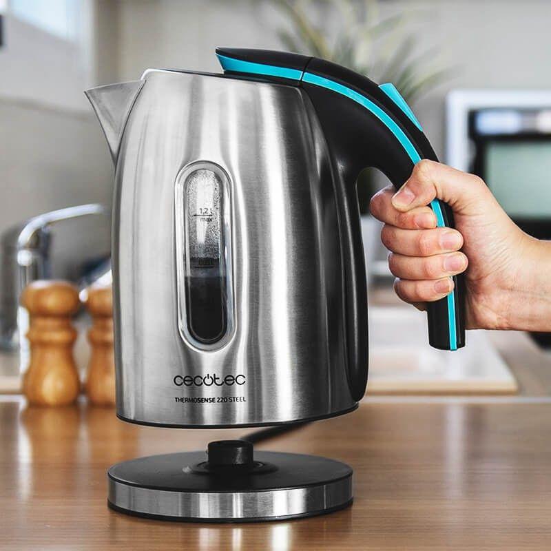 Jarro Elétrico CECOTEC ThermoSense 220 Steel (1630 W - 1,2 l - Aço inoxidável - Aço inoxidável) — miniatura 3