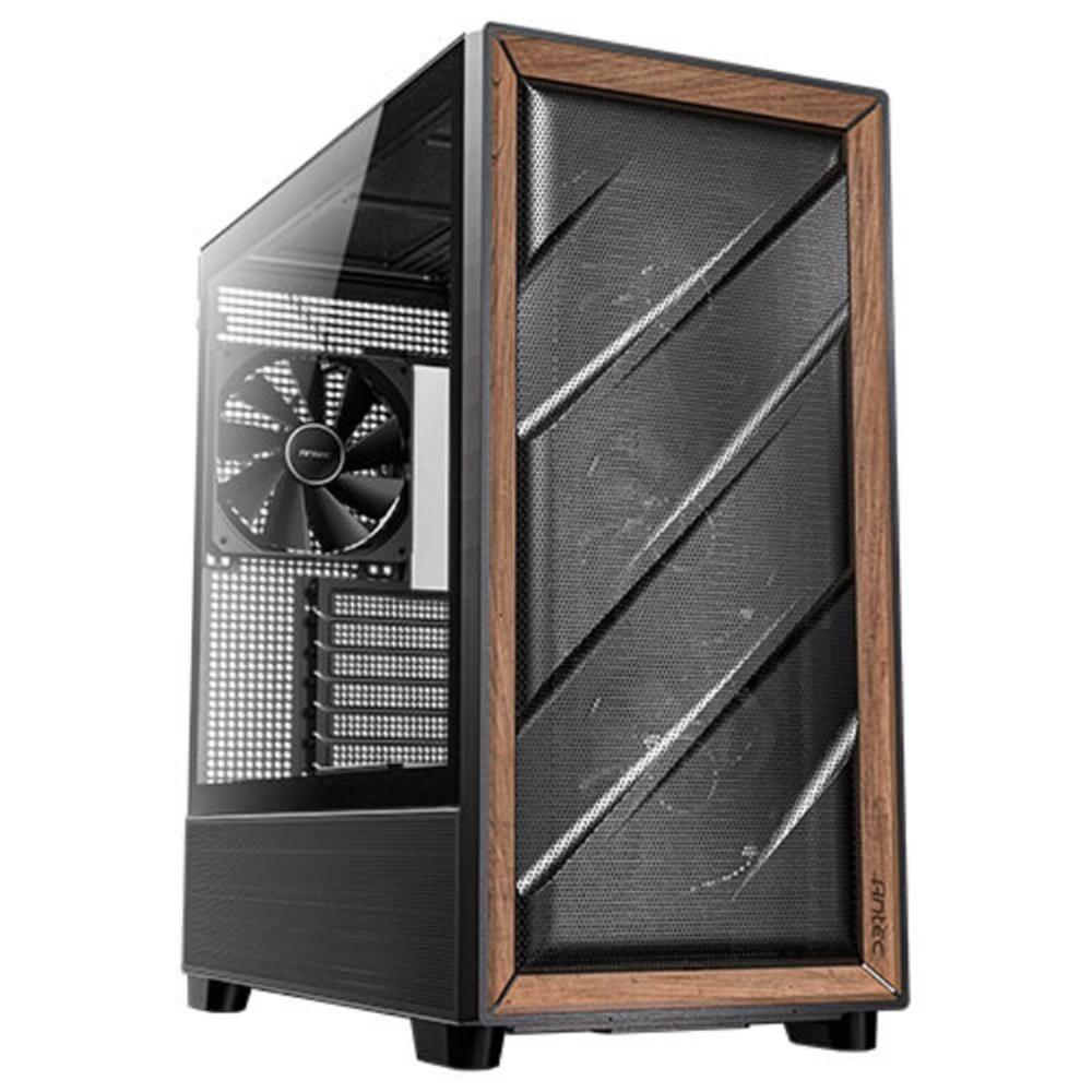 Caixa PC Gaming ANTEC Flux (E-ATX, ATX, ITX, micro ATX - Midi Tower - Plástico, Aço, Madeira - Preto e Madeira)