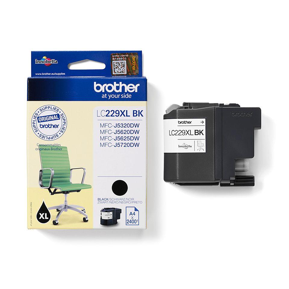 Tinteiro BROTHER LC229XLBKBP (2400 páginas - Preto), miniatura 4
