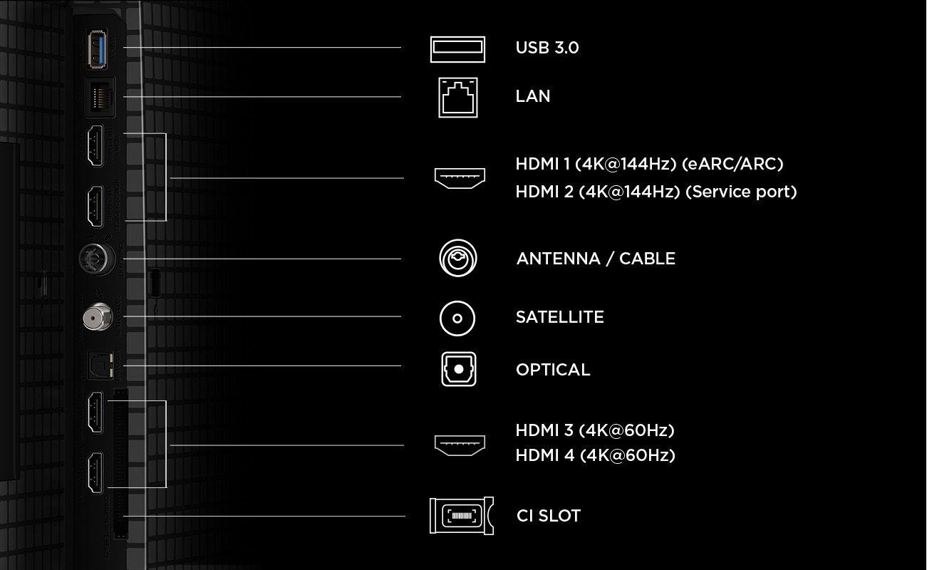 Televisão TCL TV 75P8L (QD-Mini LED - 3840 x 2160 pixels - Mini LED - Preto) — miniatura 11