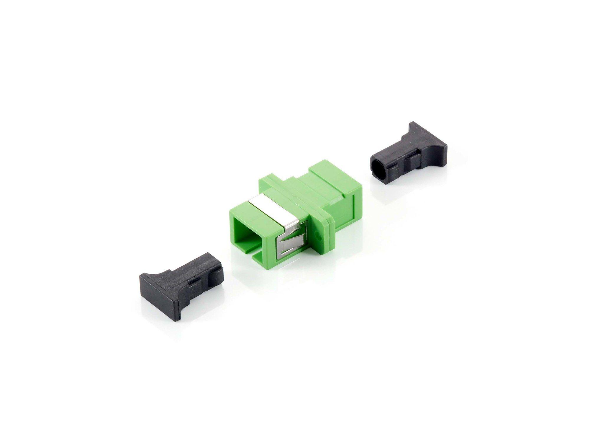 Adaptador de Fibra Ótica EQUIP 156144 (SC/APC - Modo Único - Simplex - 12 Unidades - Verde)