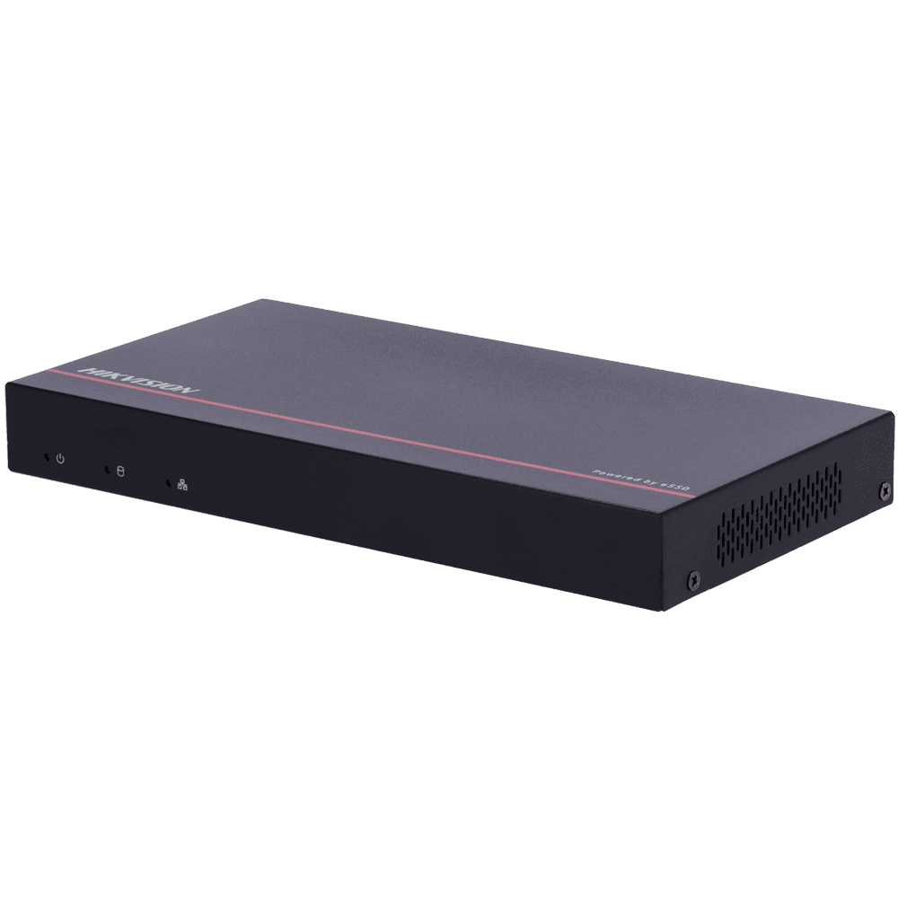 Gravador NVR HIKVISION DS-E08NI-Q1/8P(SSD 1T) (8 canais - PoE 58 W - SSD 1 TB - Preto)