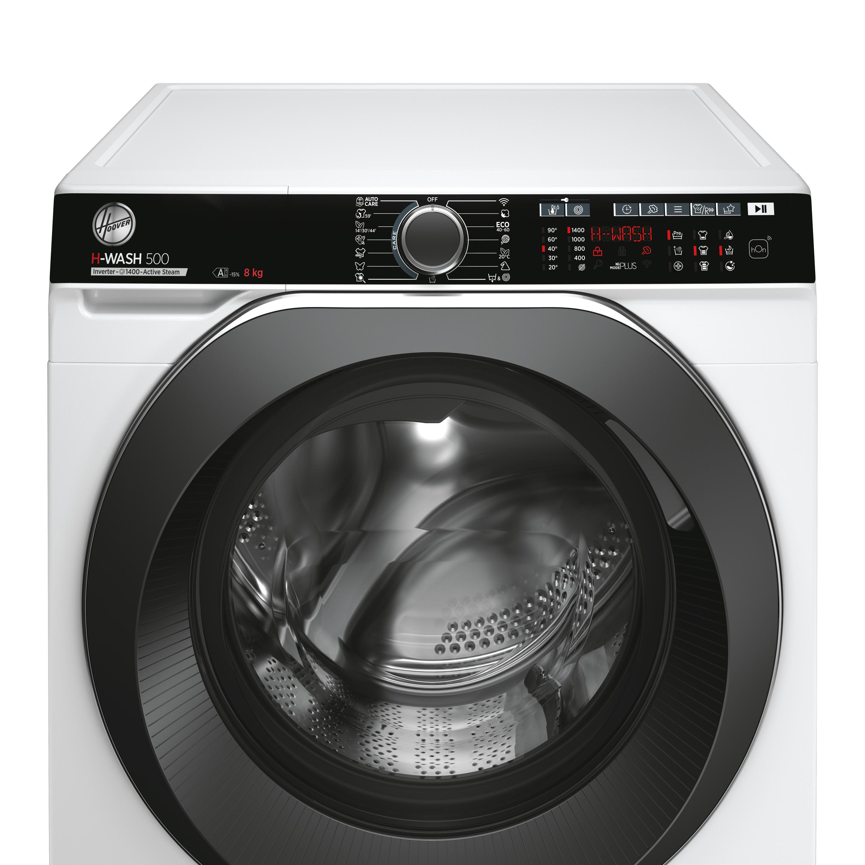 Máquina de Lavar Roupa Independente HOOVER H-WASH 500 HWP48AMBC7/1-S (1400 RPM - B - 44 l - Branco), miniatura 5