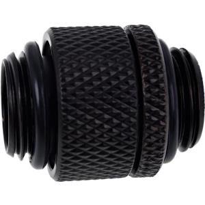 Adaptador Duplo Rotativo ALPHACOOL Eiszapfen 17244 (G1/4 macho x G1/4 macho - Preto)