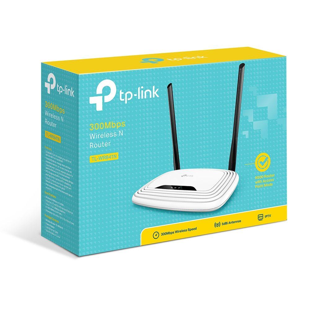Router TP-LINK TL-WR841N (Wi-Fi 4 - 300 Mbit/s - Banda única - Branco) — miniatura 4