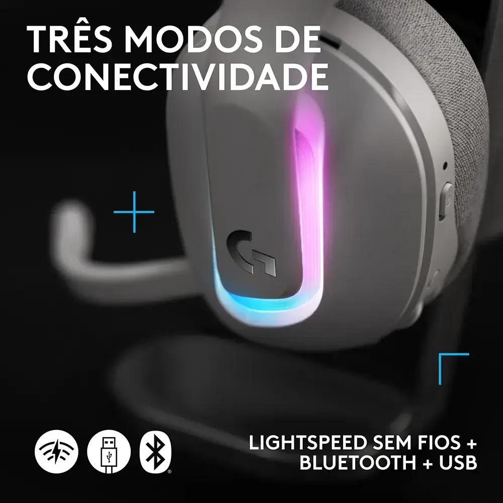 Headset Gaming LOGITECH G522 LIGHTSPEED (Binaural - Com fios e sem fios - Circum-aural - Branco) — miniatura 6