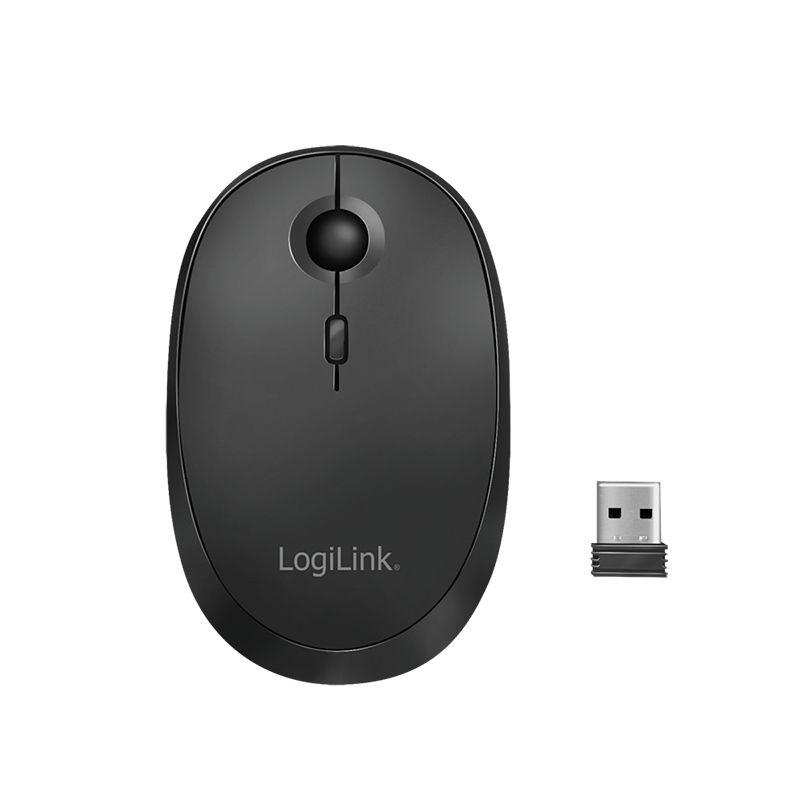 Rato LOGILINK ID0204 (Ambidestro - 1600 DPI - RF Wireless + Bluetooth - Preto), miniatura 2