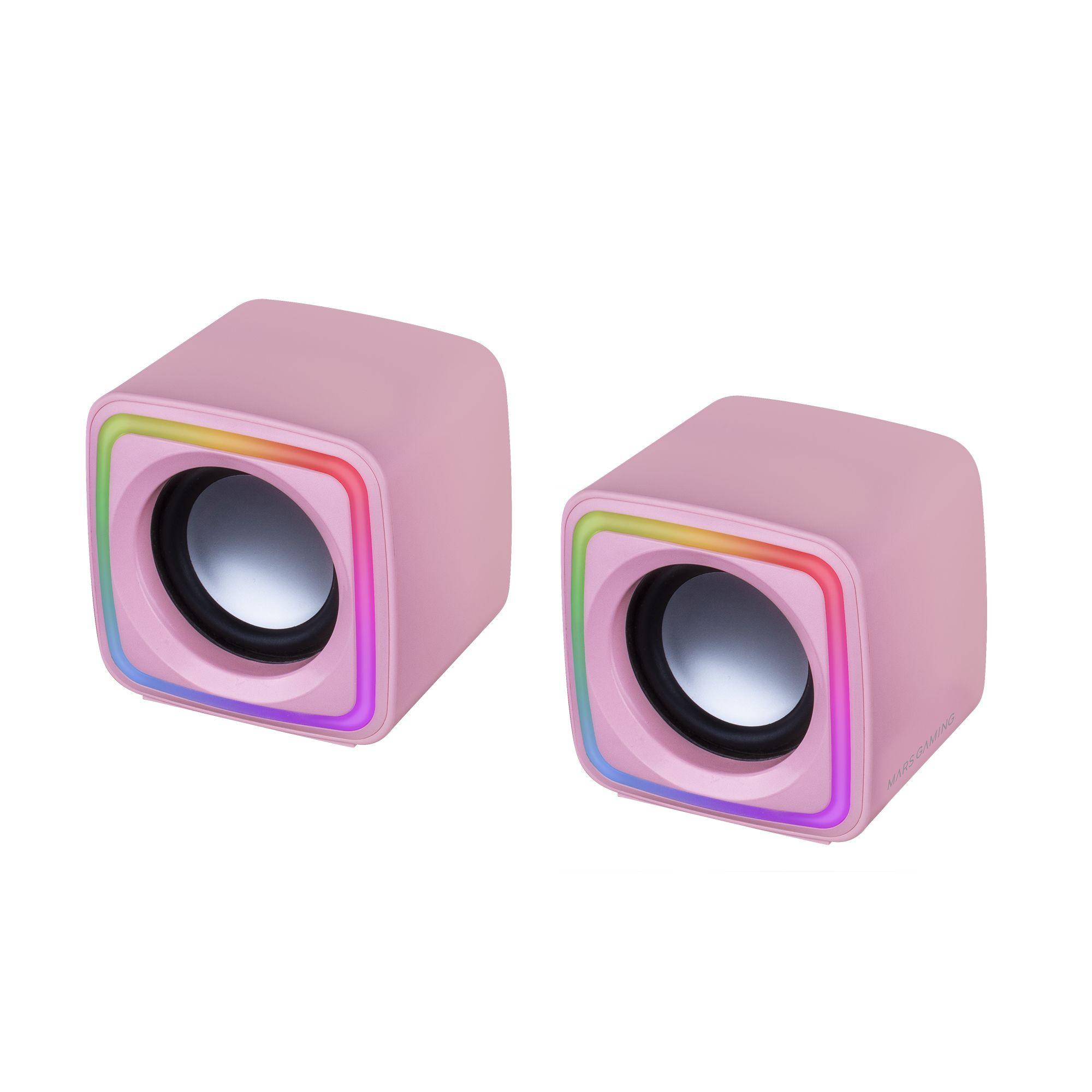 Colunas MARS GAMING MSCUBEP (Com fios - 8 W - Rosa), miniatura 4