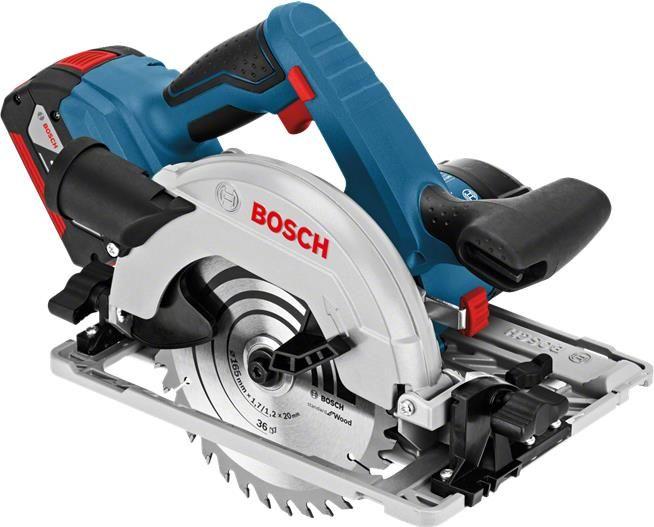 Serra Circular BOSCH GKS 18V-57 G (18V - Lâmina 165 mm - Azul/Preto)