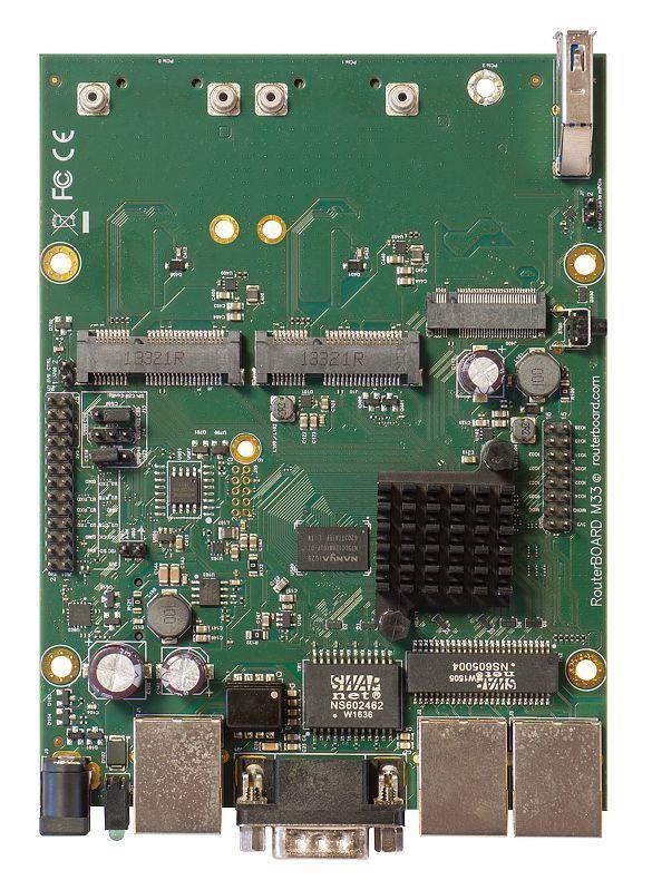 Router com Fios MIKROTIK RBM33G (10/100/1000 Mbps - Preto, Verde e Cinzento)