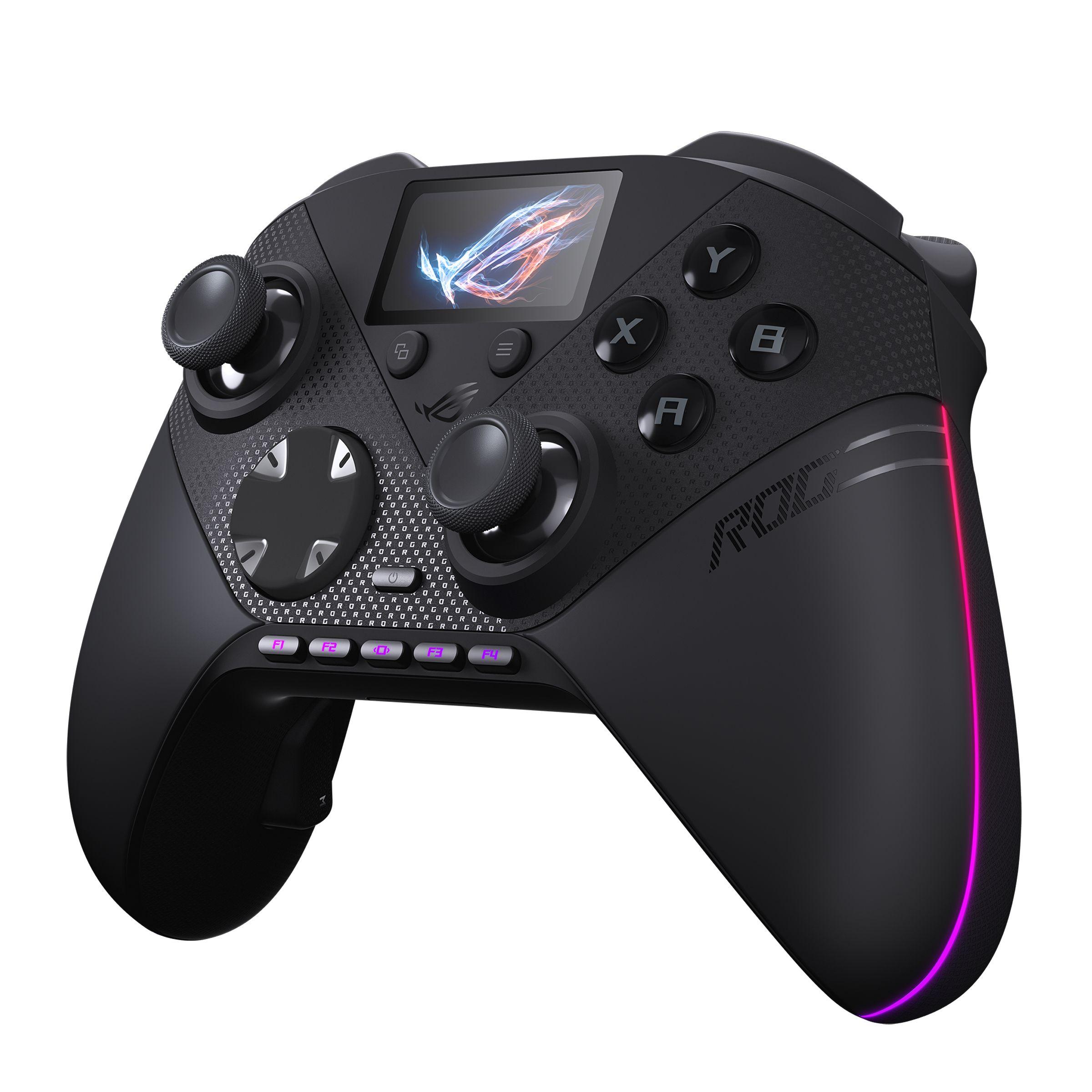 Comando ASUS ROG Raikiri II Pro (PC - Com fios e sem fios - Bluetooth/RF/USB - Preto) — miniatura 2